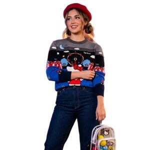 Hello Kitty Carnival Knit Sweater (Night Time) XL